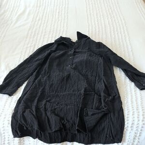 H&M Black Textured Shirt
